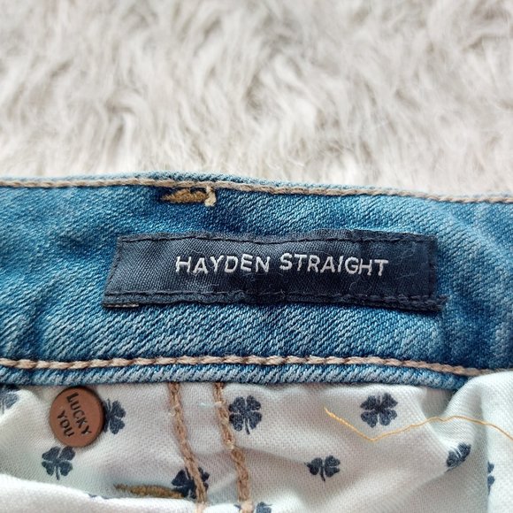 Lucky Brand Women's Plus Size Hayden Straight High Rise Slim Fit Denim Jeans 24W - Picture 7 of 16